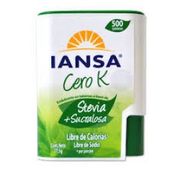 ENDULZANTE IANSA CERO K STEVIA 300T (X1)